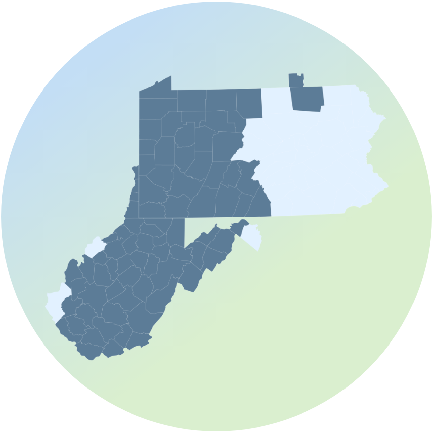 CORE (Center for Organ Recovery & Education) map