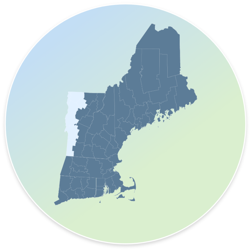 New England Donor Services map